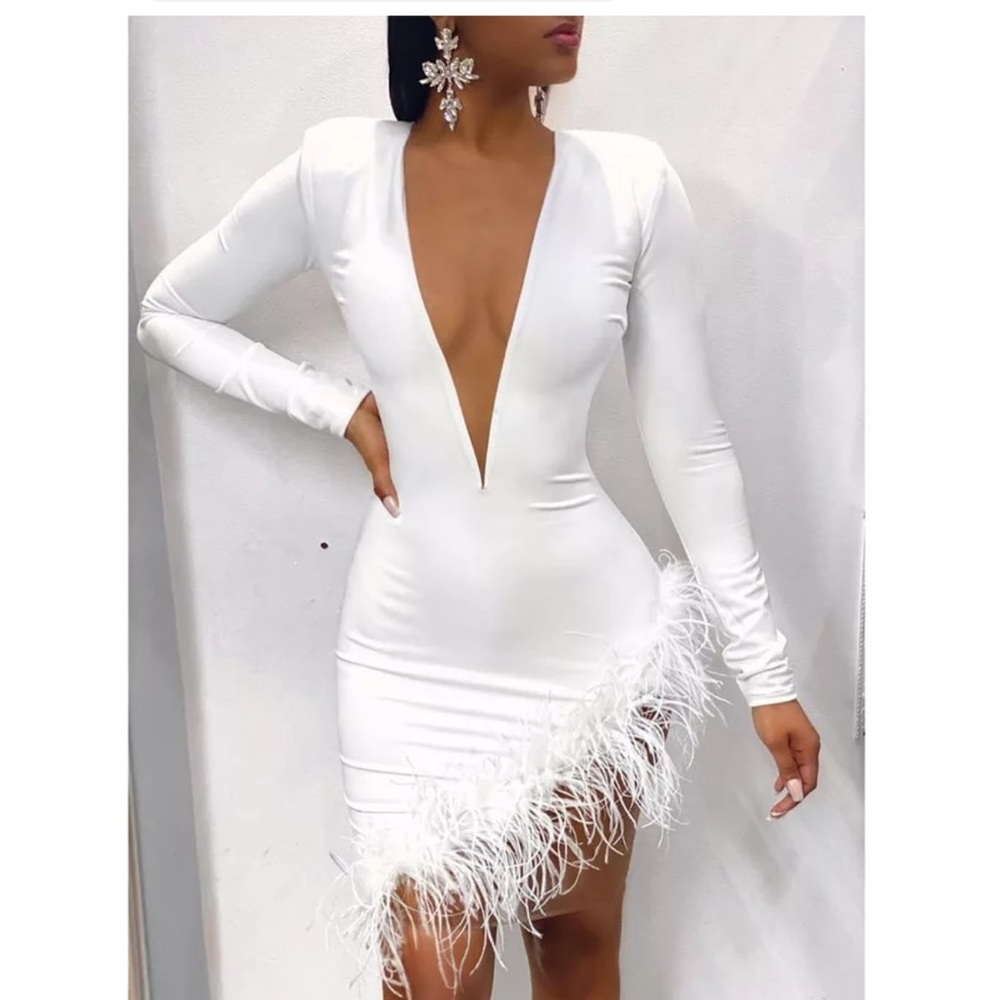 White dinner dress